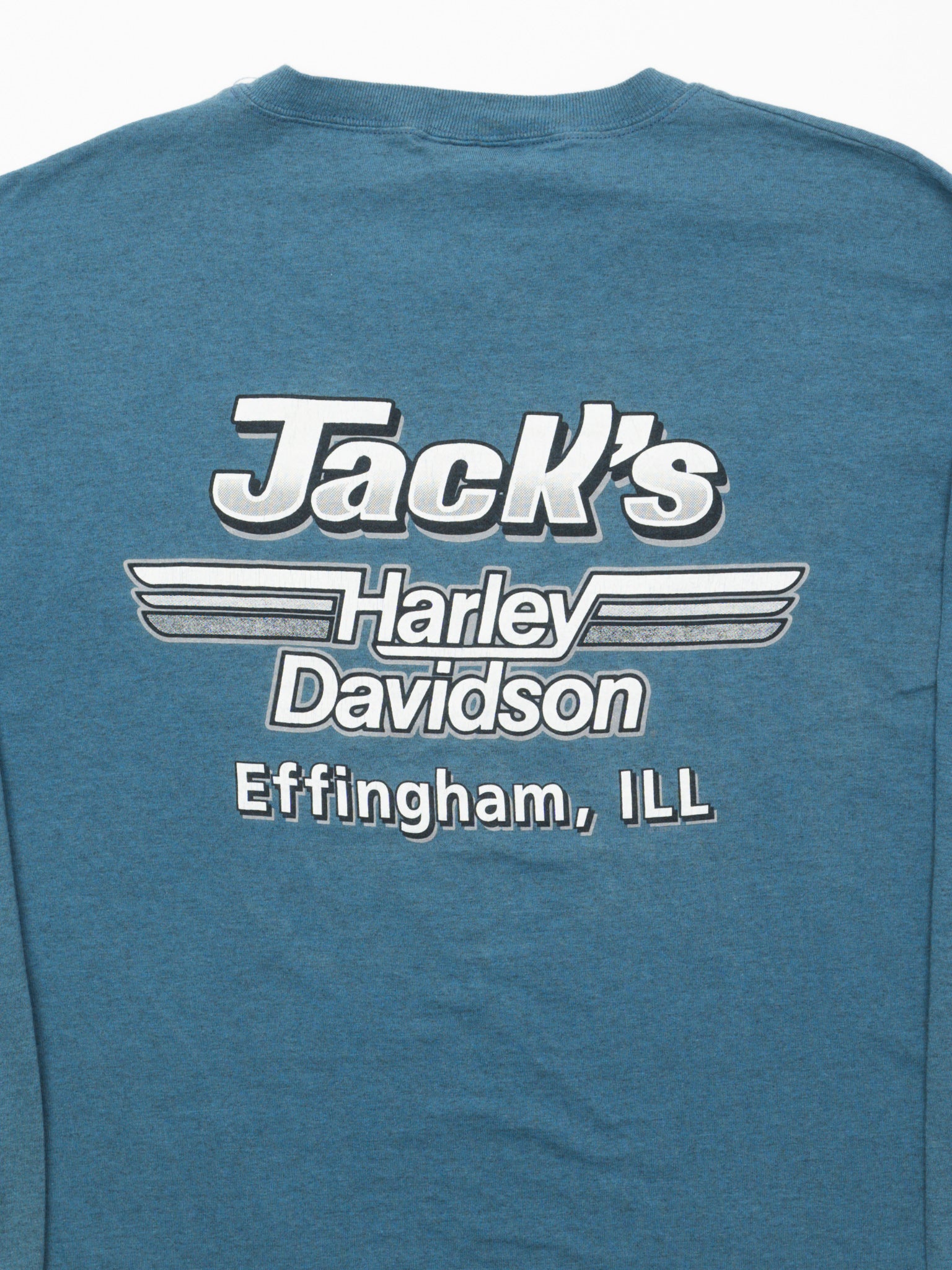 Vintage '99 Blue Harley Davidson Effingham, IL Long Sleeve (M)