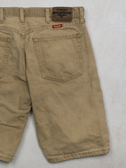 Vintage Beige Wrangler Jean Shorts (32 x 9)