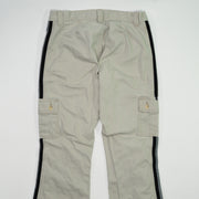 Vintage 90s Beige + Black Lee Pipes Cargo Flare Pants (30 x 30)