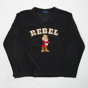 Vintage Snow White Grumpy Dwraf Rebel Fleece Sweater (L) | Rebalance Vintage.