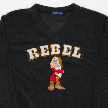 Vintage Snow White Grumpy Dwraf Rebel Fleece Sweater (L) | Rebalance Vintage.