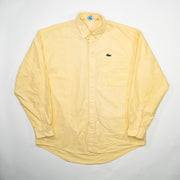 Vintage 90s Yellow Lacoste Cotton Button Up (L)