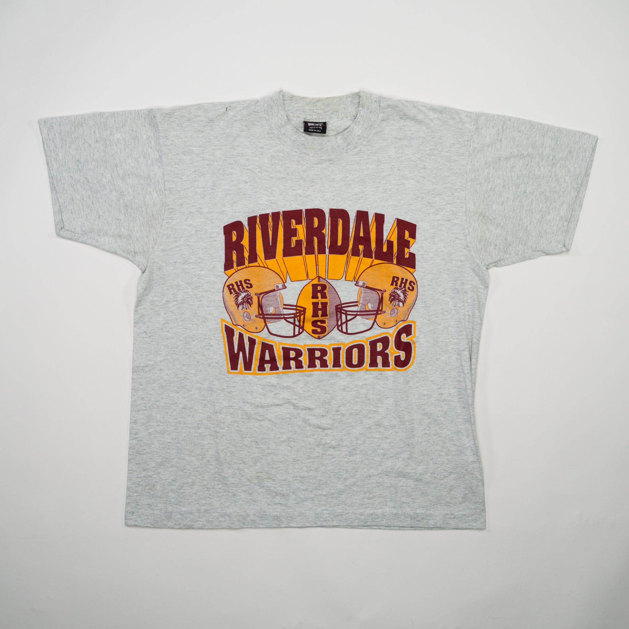 Vintage Single Stitch Riverdale Warriors Football Tee (M)