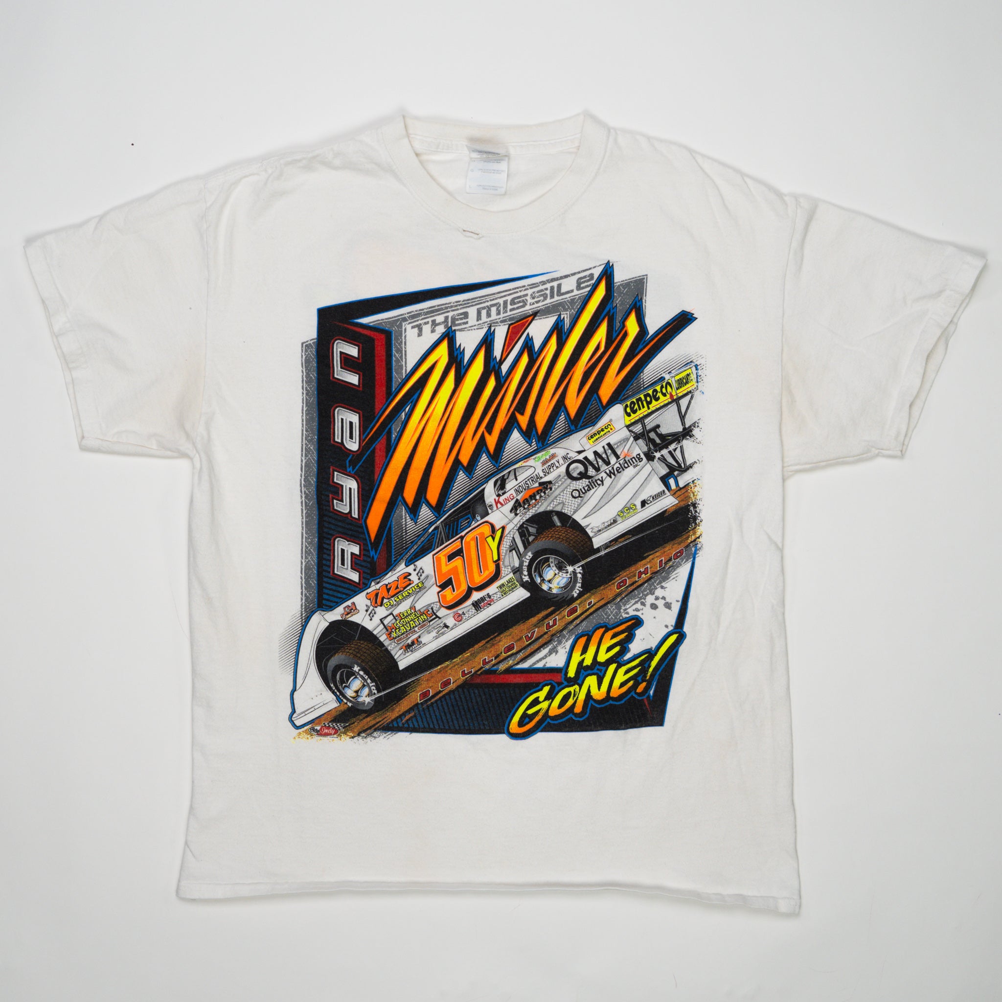 Vintage Ryan the Missle #50 Racing Tee (M) | Rebalance Vintage.