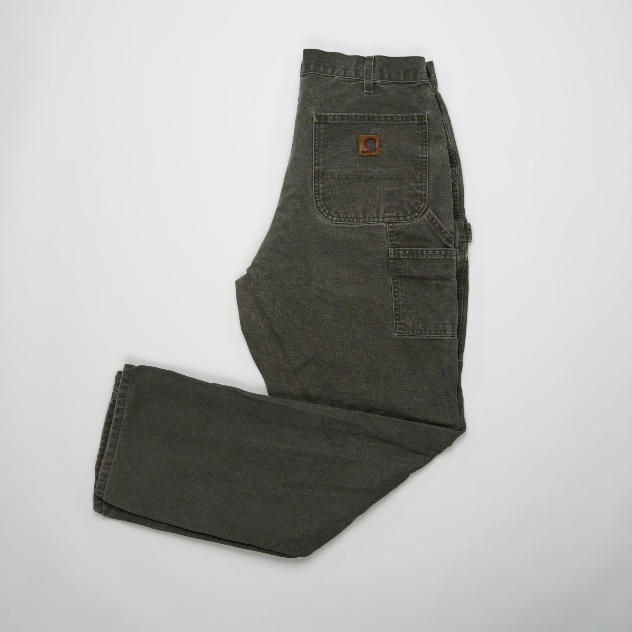 Vintage Moss Green Carhartt Cargo Pants (34 x 34) | Rebalance Vintage.