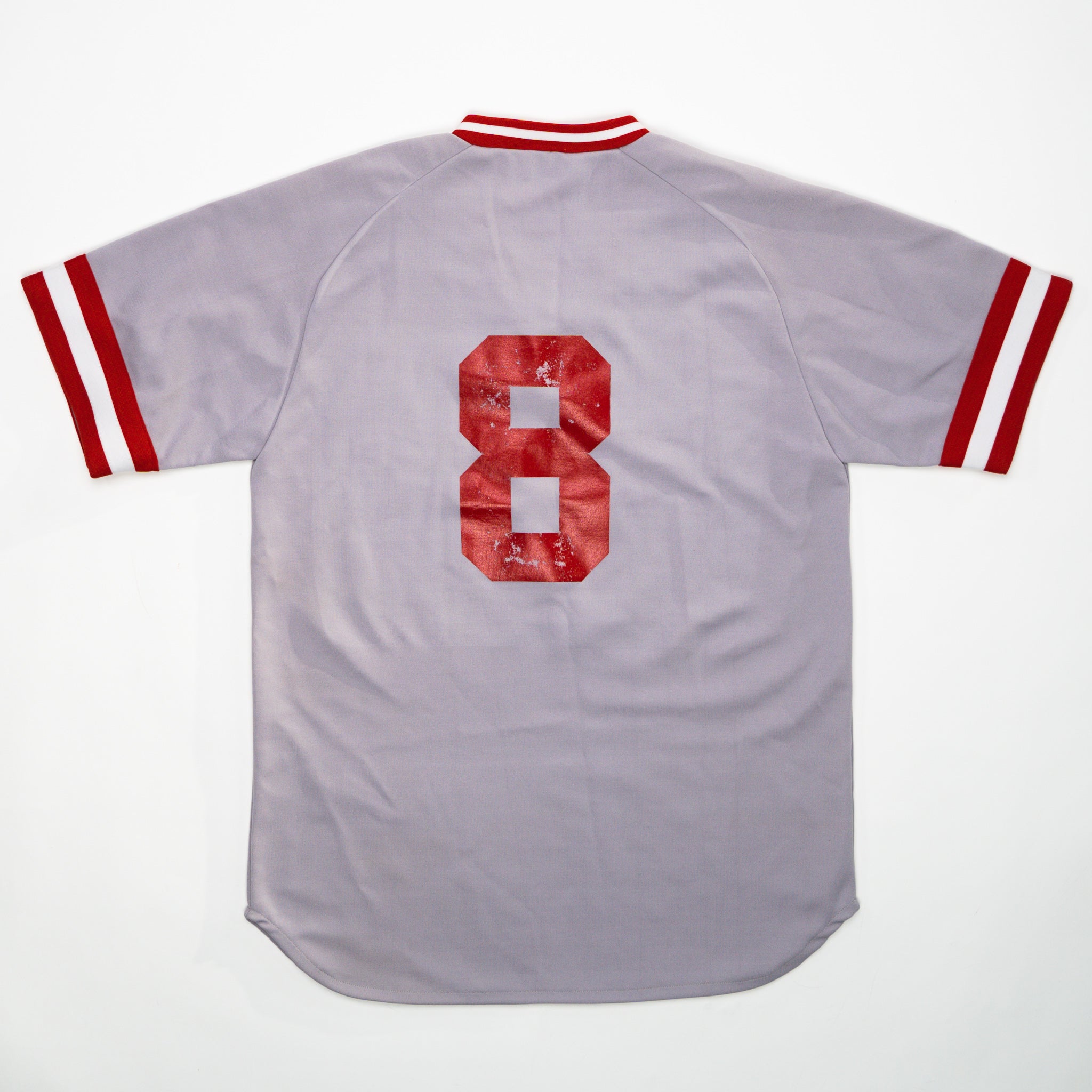 Vintage Grey + Red Coors Light Aces #8 Jersey (S) | Rebalance Vintage.