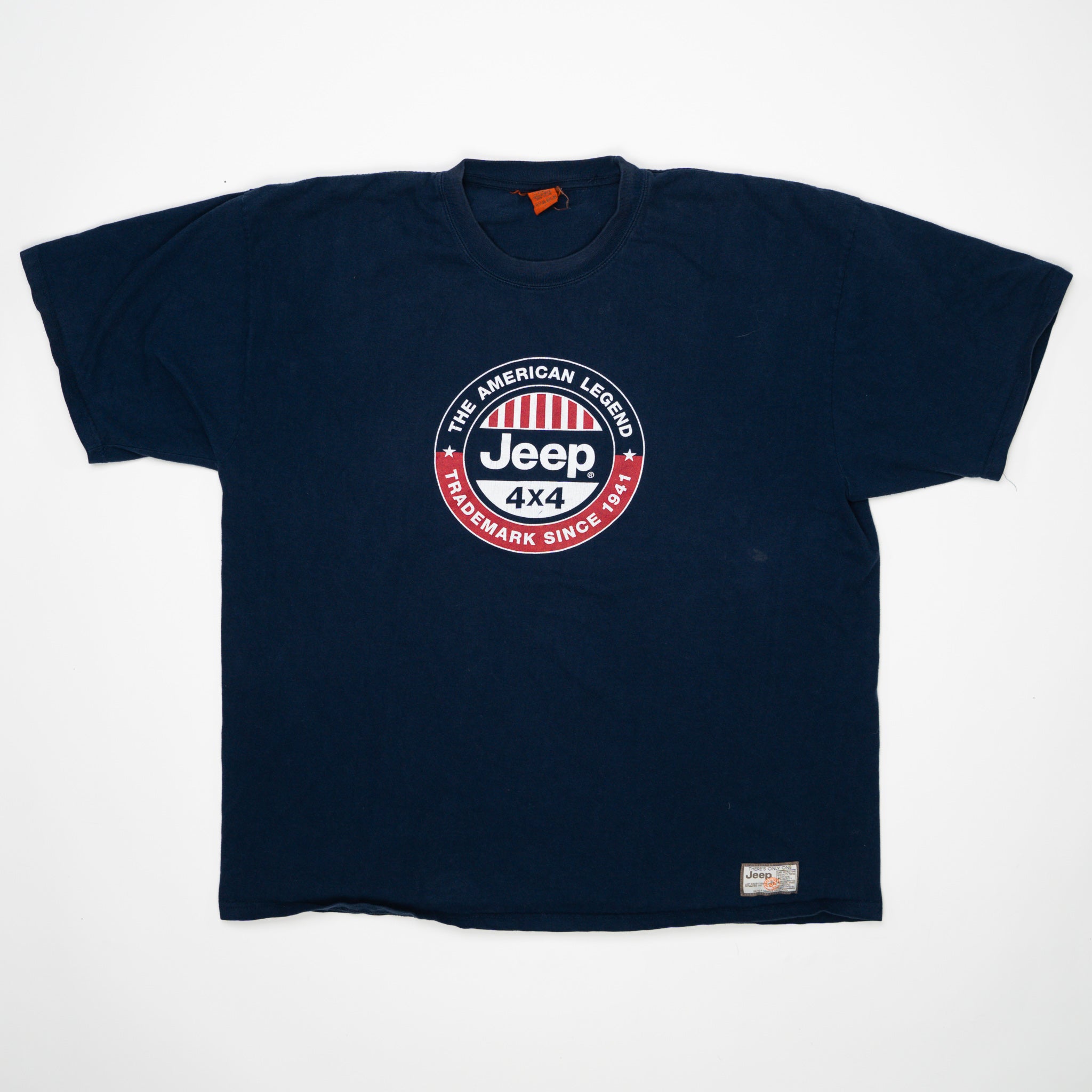 Vintage Blue American Legend Jeep 4 x 4 Tee (L) | Rebalance Vintage.