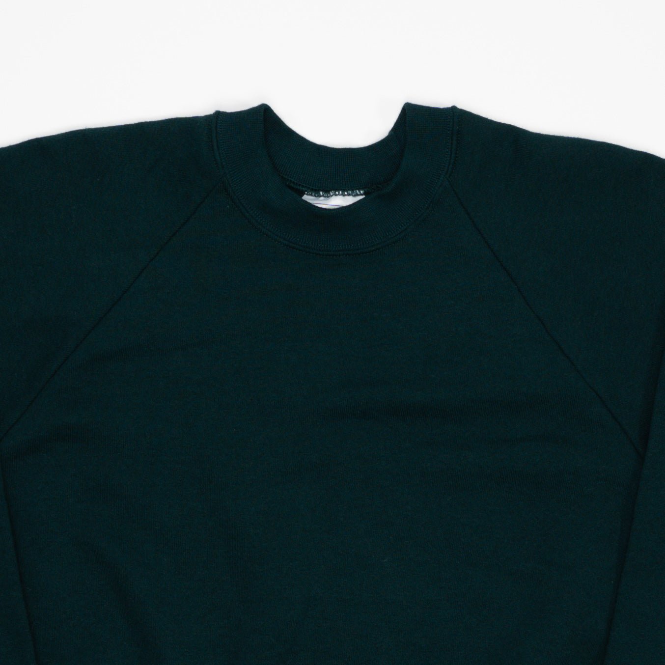 Vintage 90s Blank Forest Green Fruit of the Loom Crewneck (L) | Rebalance Vintage.