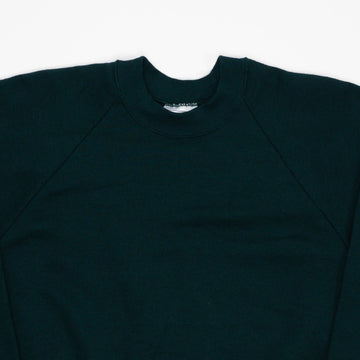 Vintage 90s Blank Forest Green Fruit of the Loom Crewneck (L) | Rebalance Vintage.