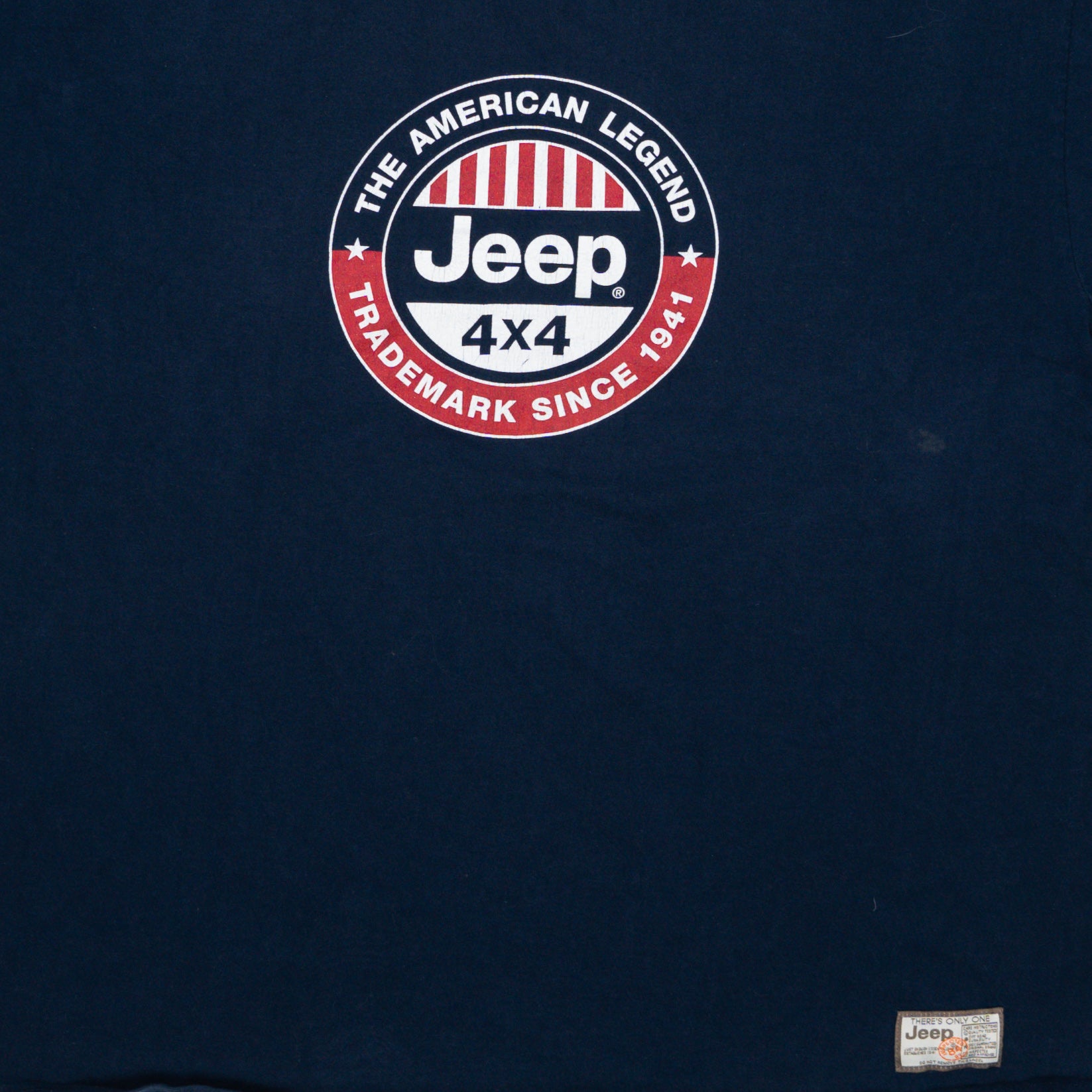 Vintage Blue American Legend Jeep 4 x 4 Tee (L) | Rebalance Vintage.