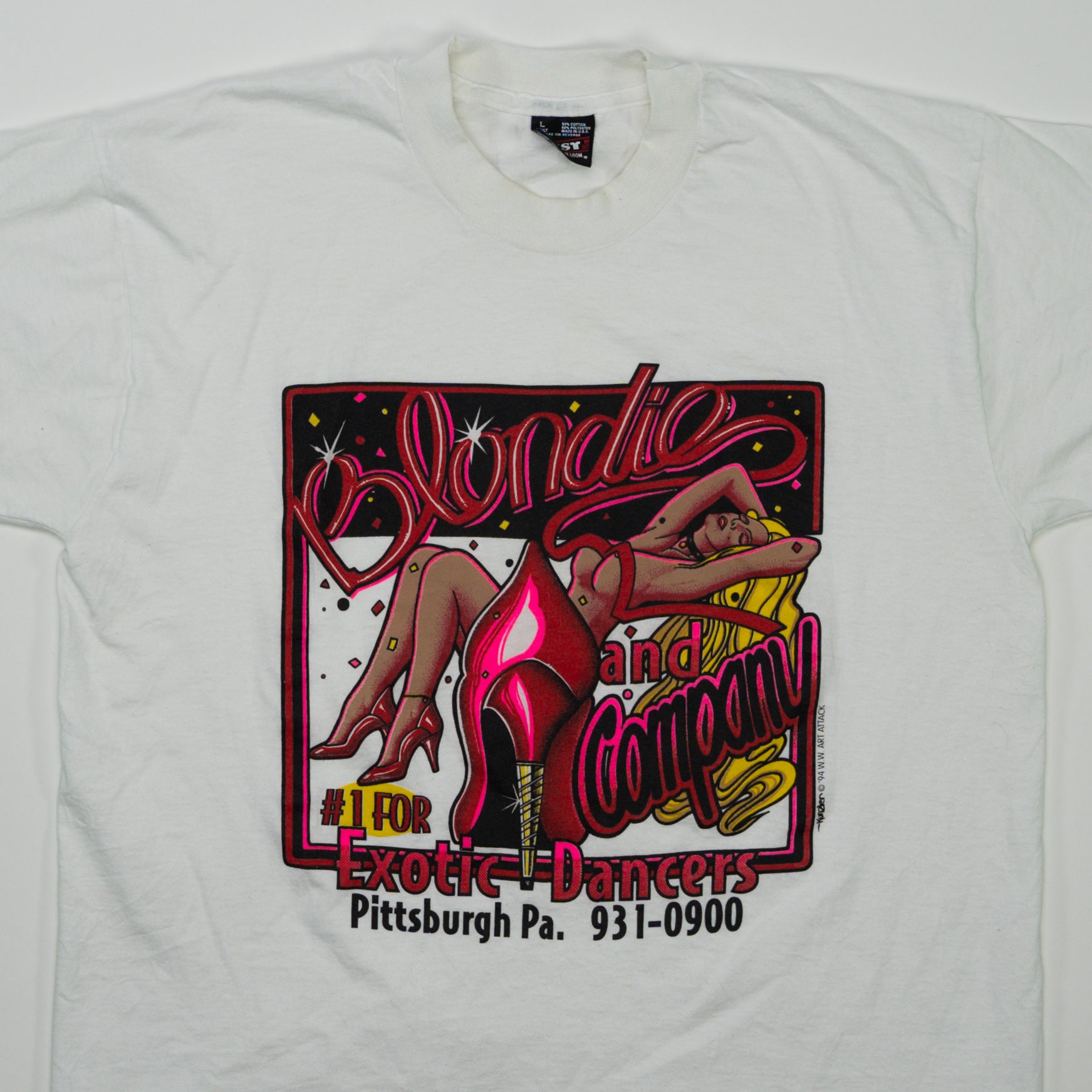 Vintage 90s Blondie and Company Exotic Dancers Tee (M)