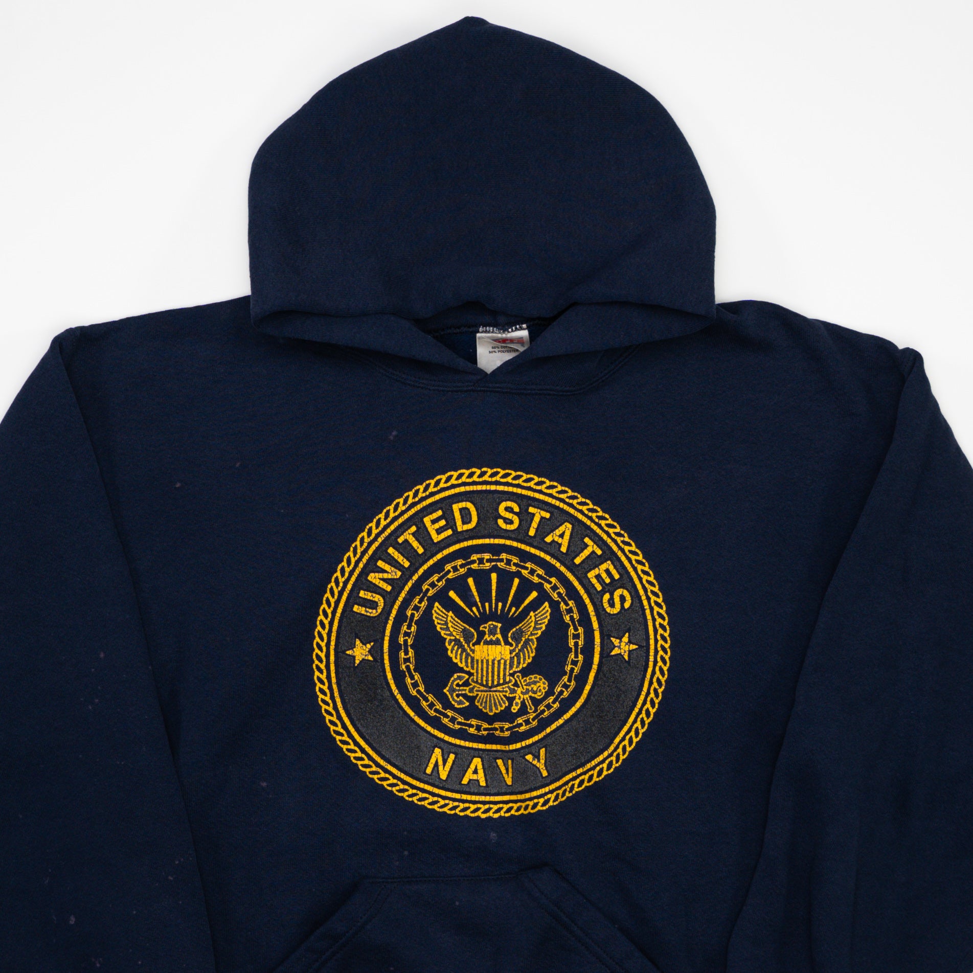Vintage 90s Blue US Navy Hoodie (S/M)