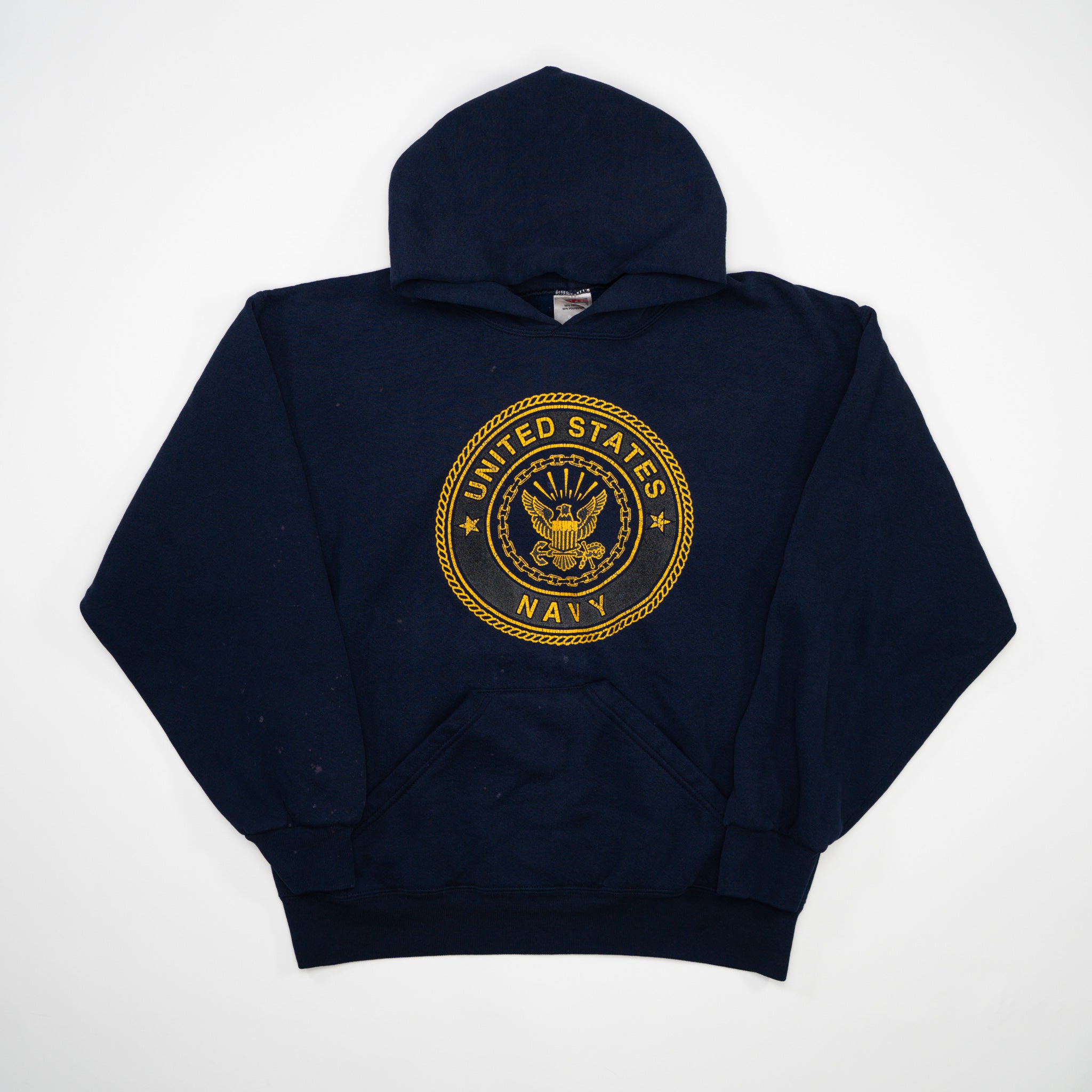 Vintage 90s Blue US Navy Hoodie (S/M)