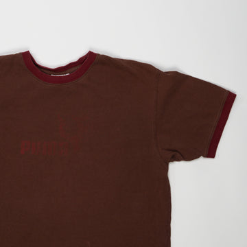 Vintage Brown Puma Ringer Tee (M) | Rebalance Vintage.
