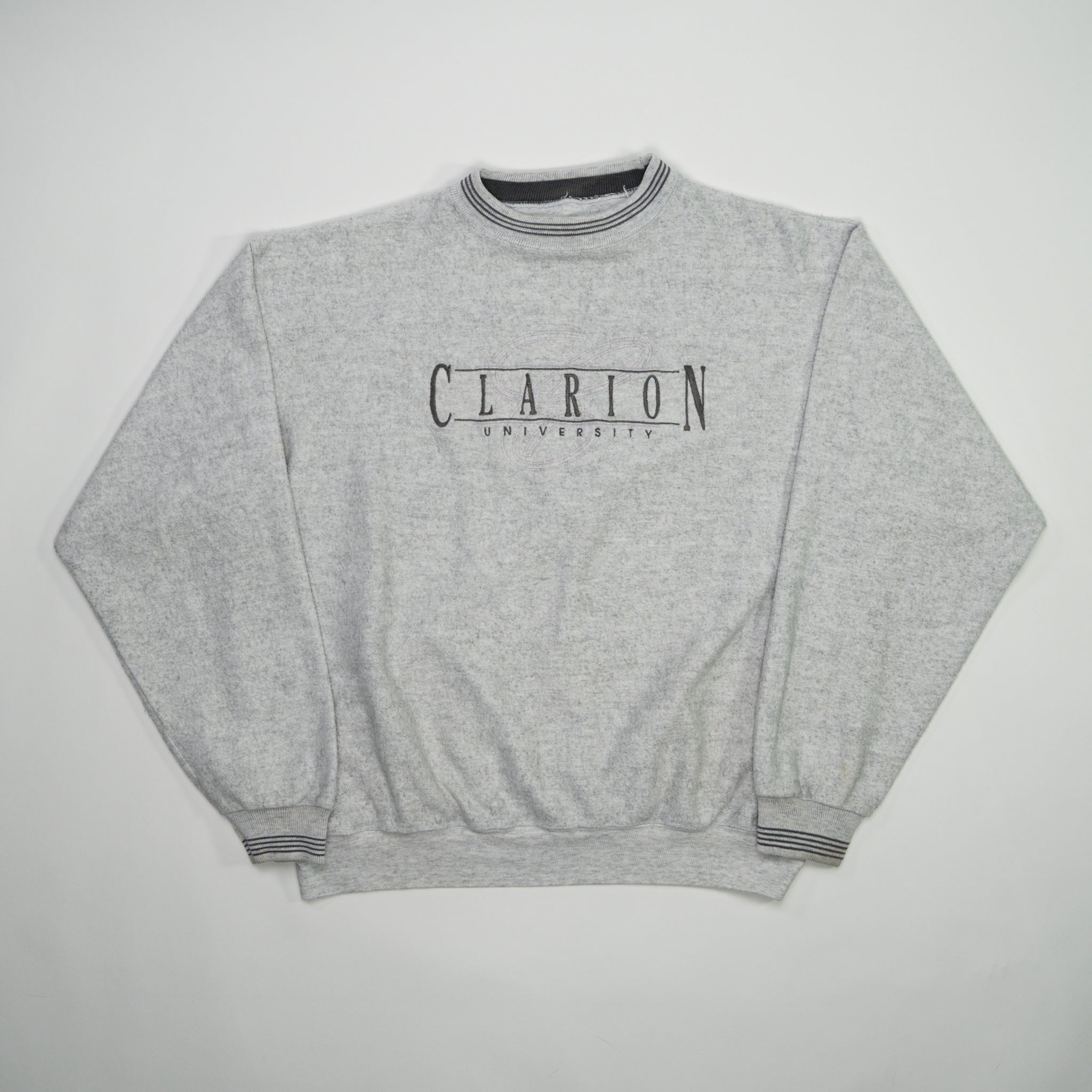 Vintage 90s Grey Clarion University Crewneck (L) | Rebalance Vintage.