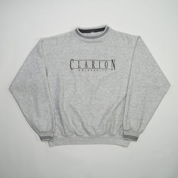 Vintage 90s Grey Clarion University Crewneck (L) | Rebalance Vintage.