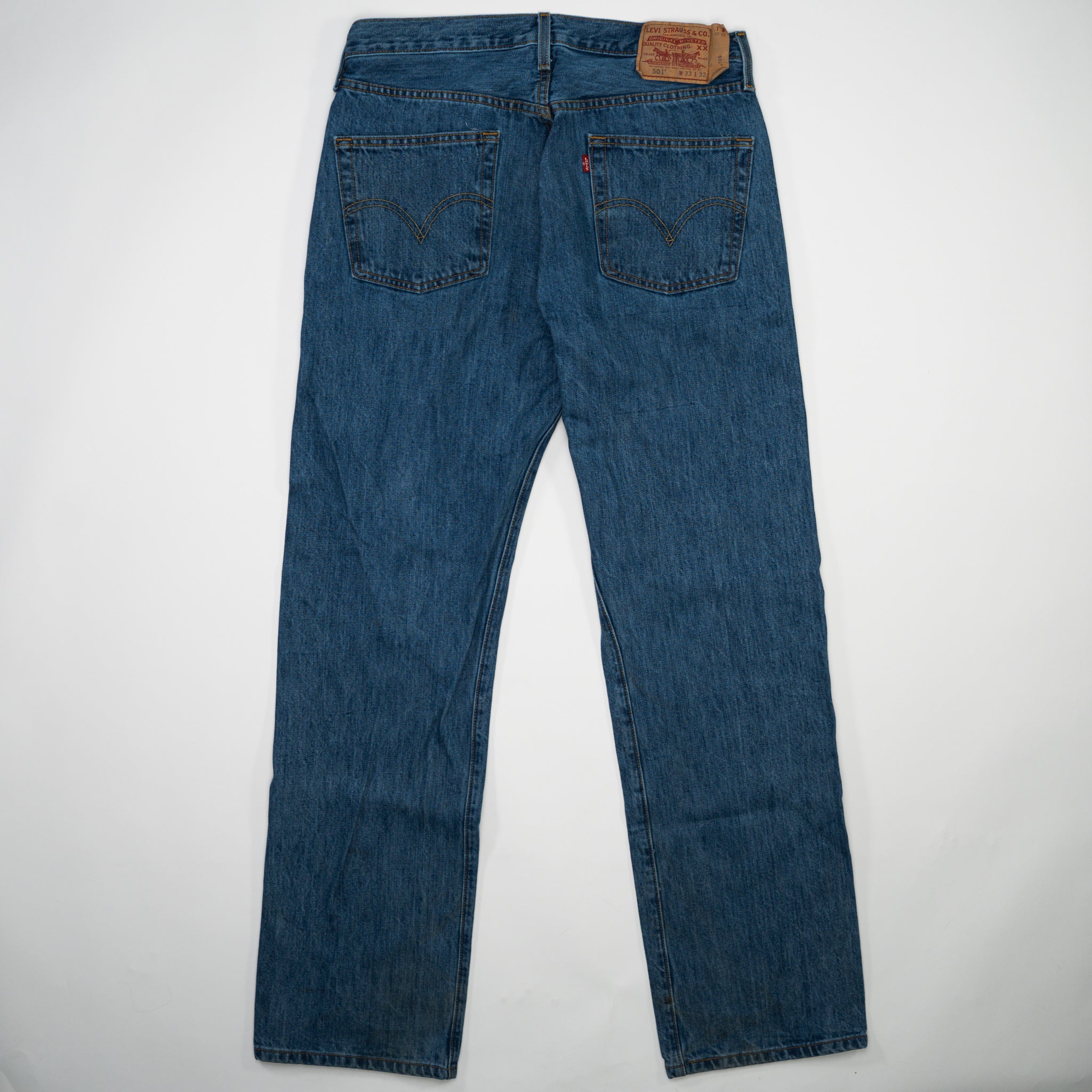 Vintage Dark Blue 501 Levi Jeans (33 x 32)