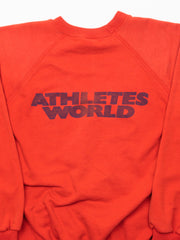 Vintage 90s Red Athletes World Crewneck (L)