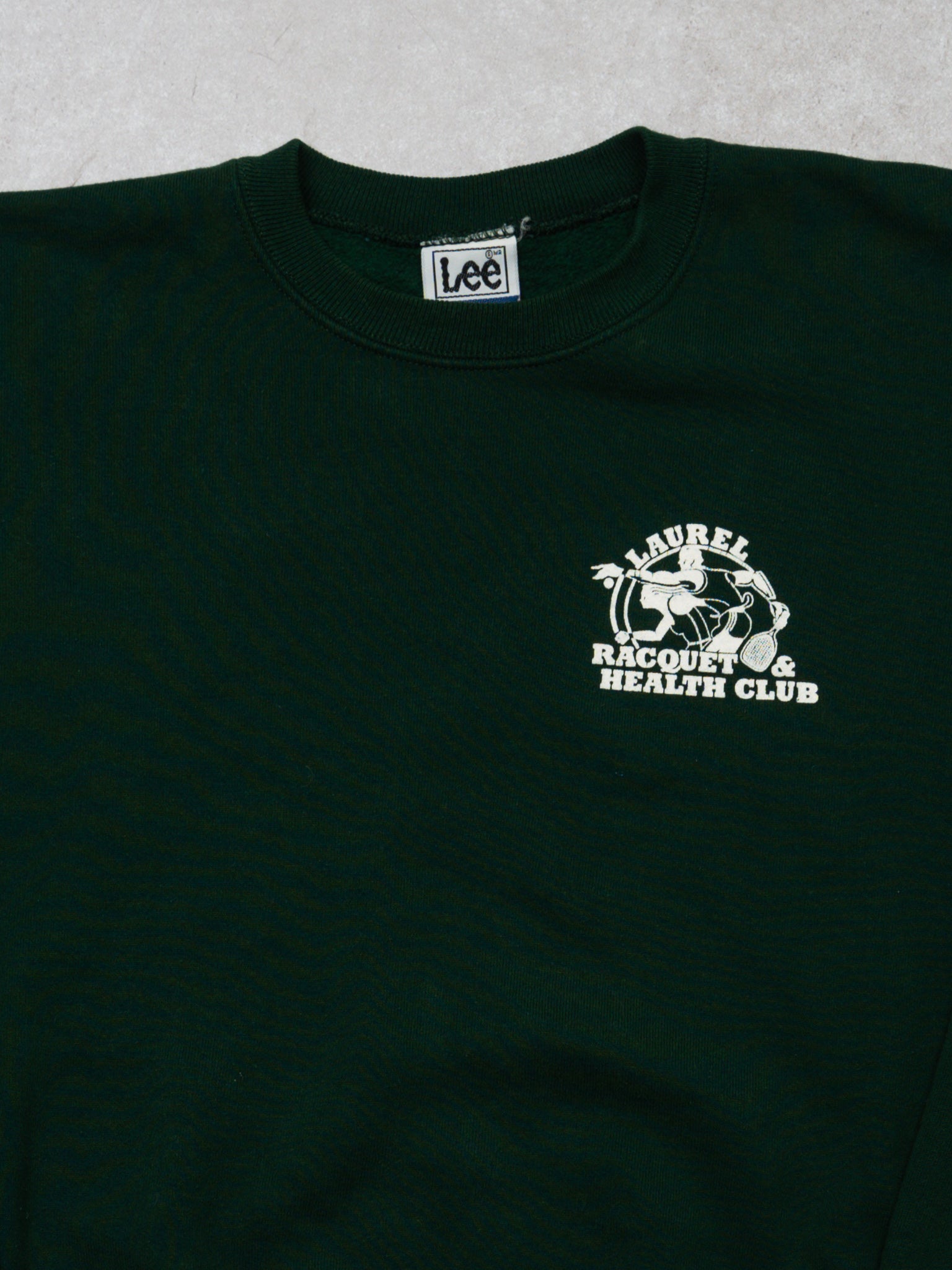 Vintage 90s Green Laurel Racquet Club Crewneck (M)