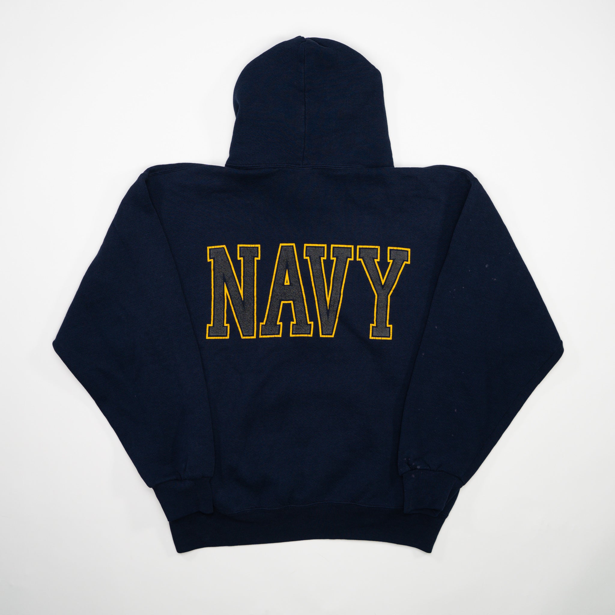 Vintage 90s Blue US Navy Hoodie (S/M)