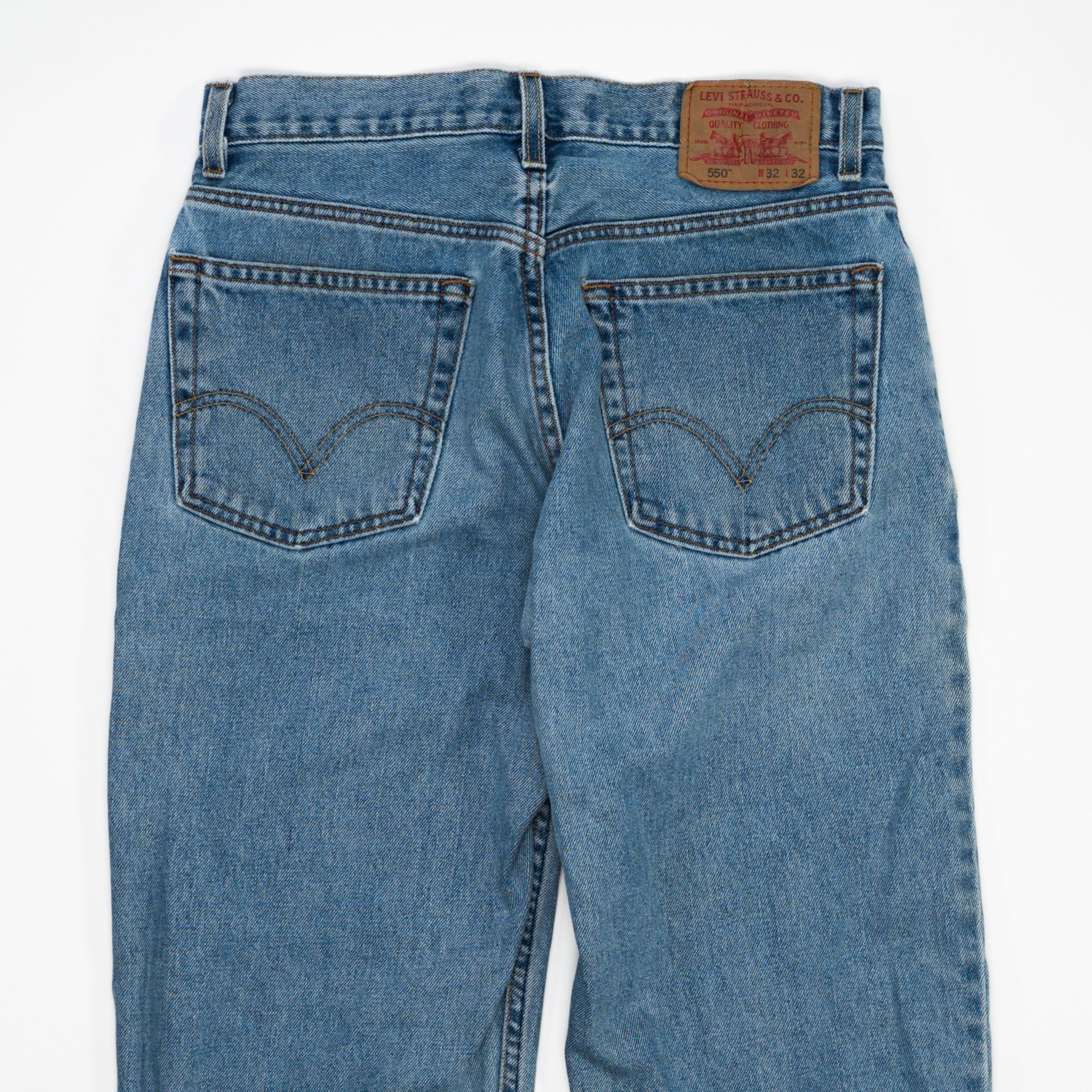 Vintage Blue Levi 550 Relax Fit Jeans (32 x 32) | Rebalance Vintage.