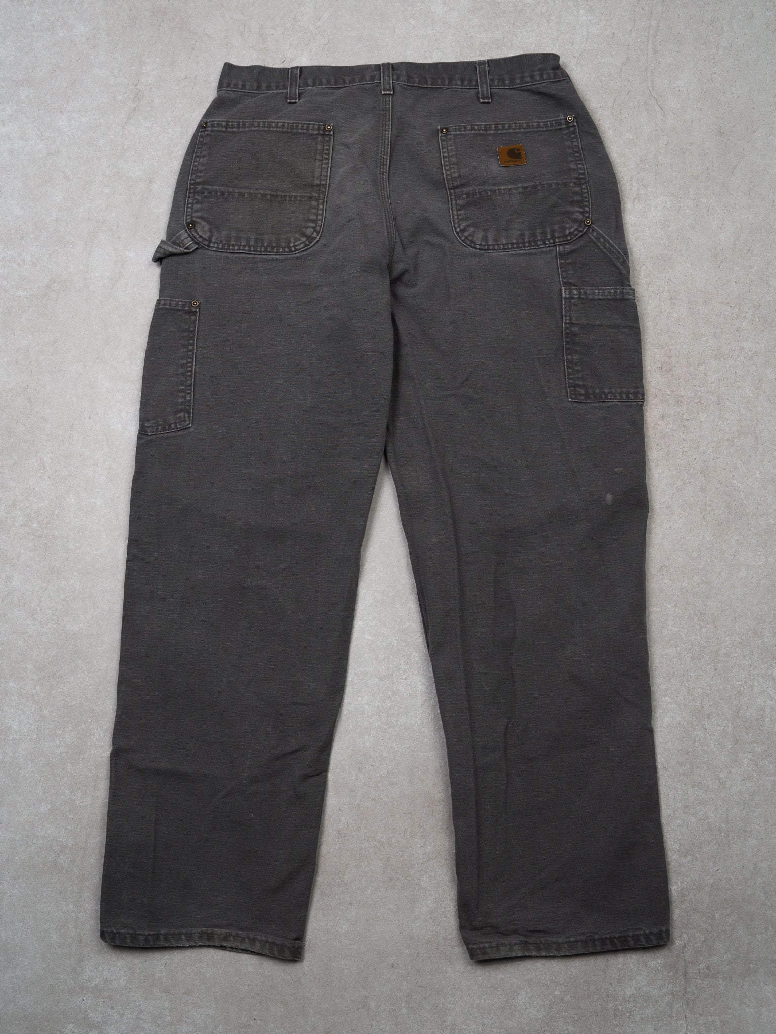 Vintage Grey Carhartt Double Knee Cargo Pants (34 x 31)