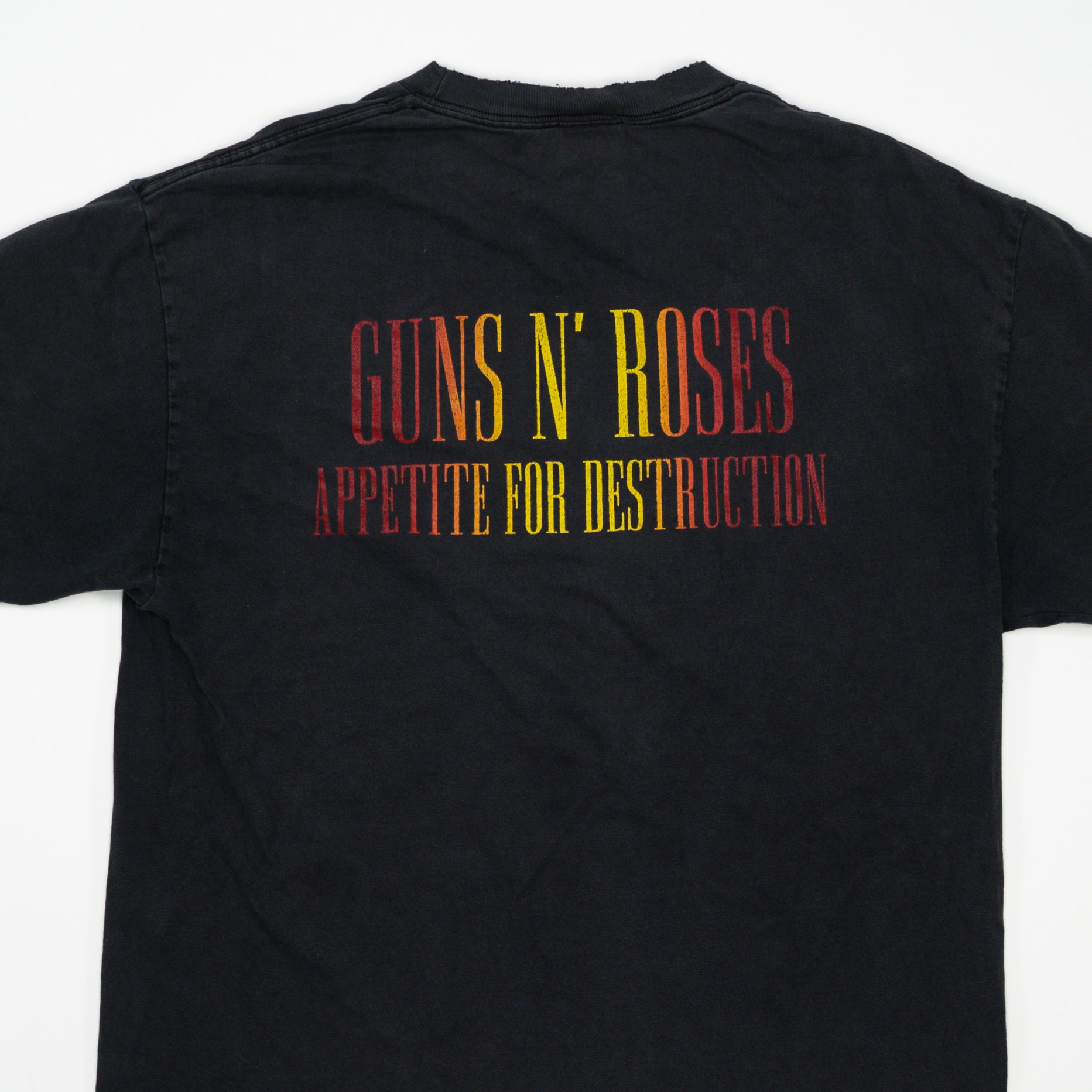 Vintage Washed Black Guns + Roses Appetite for Desctruction Tee(M)