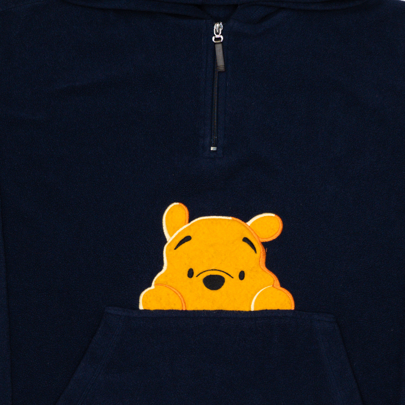 Vintage 90s Blue Winnie the Pooh 1/4 Zip Sweater (L) | Rebalance Vintage.