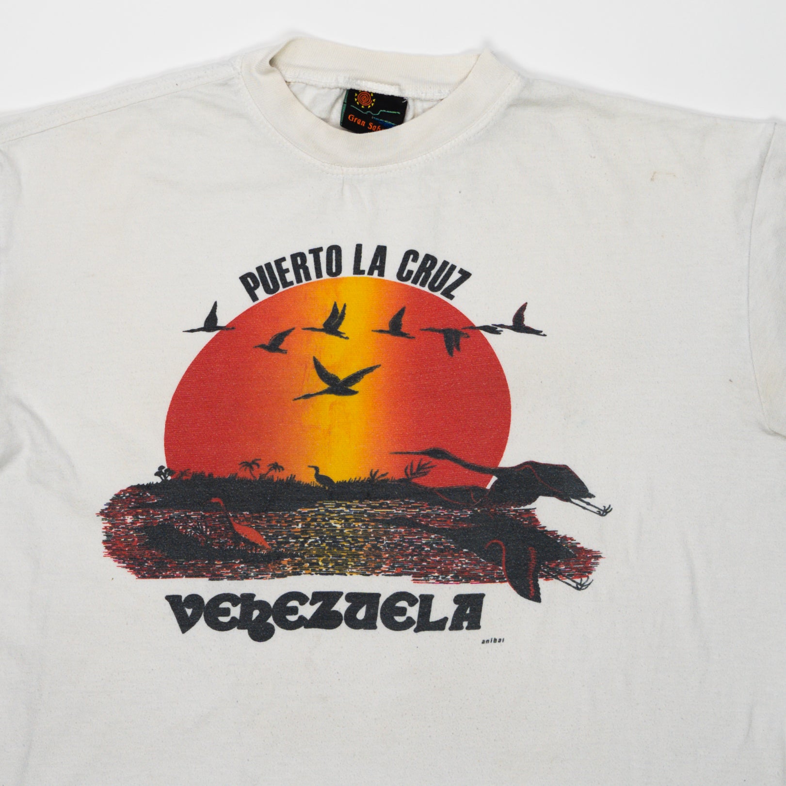 Vintage 90s Single Stitch Puerto La Cruz Venezuela Tee (L) | Rebalance Vintage.