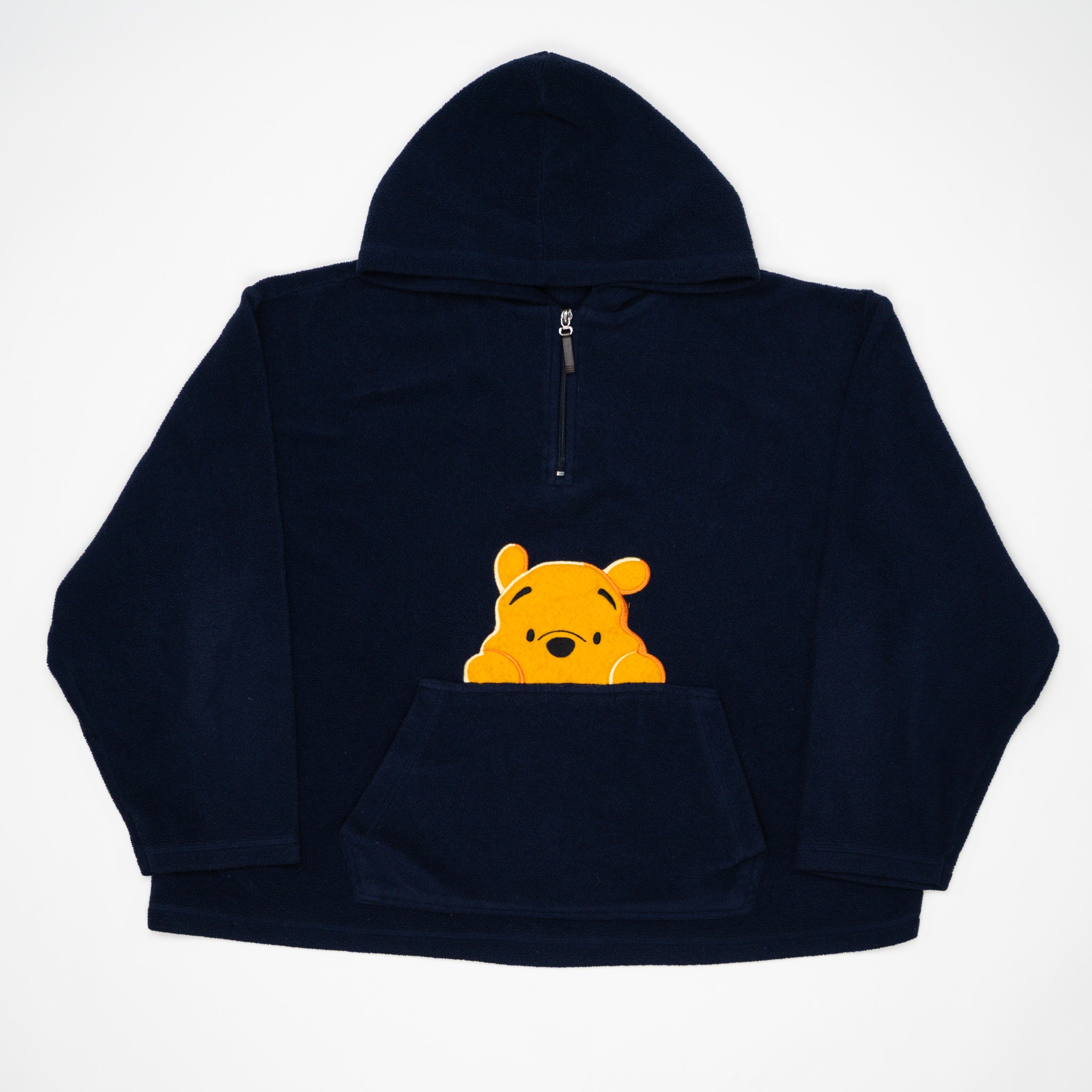 Vintage 90s Blue Winnie the Pooh 1/4 Zip Sweater (L) | Rebalance Vintage.