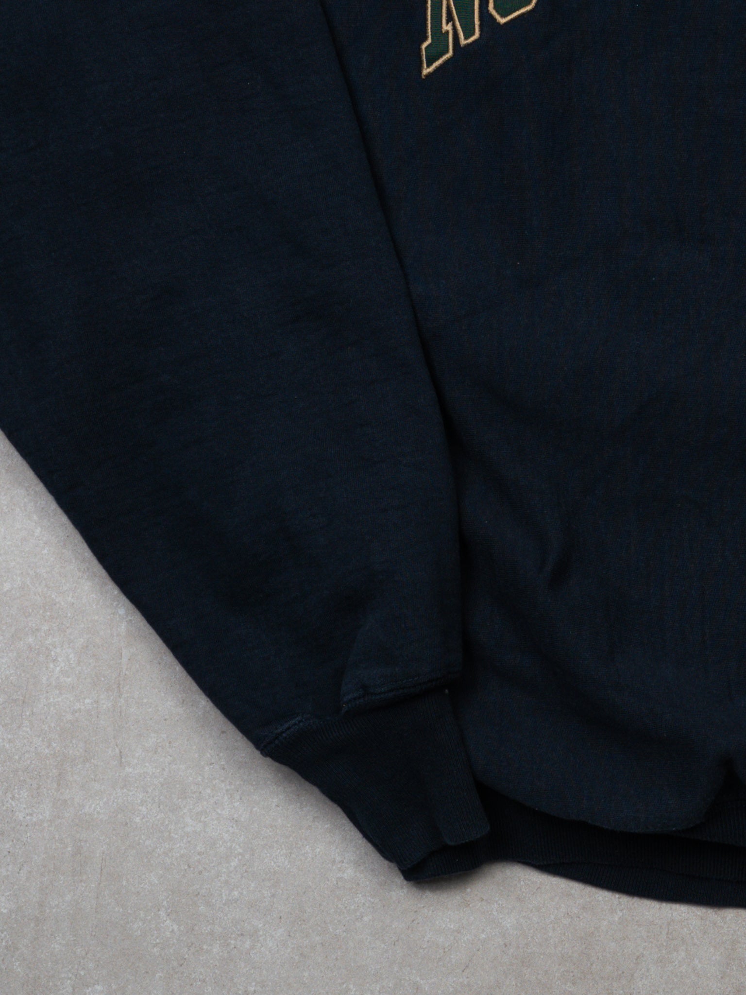 Vintage Navy Notre Dame Reverse Weave Crewneck (L)