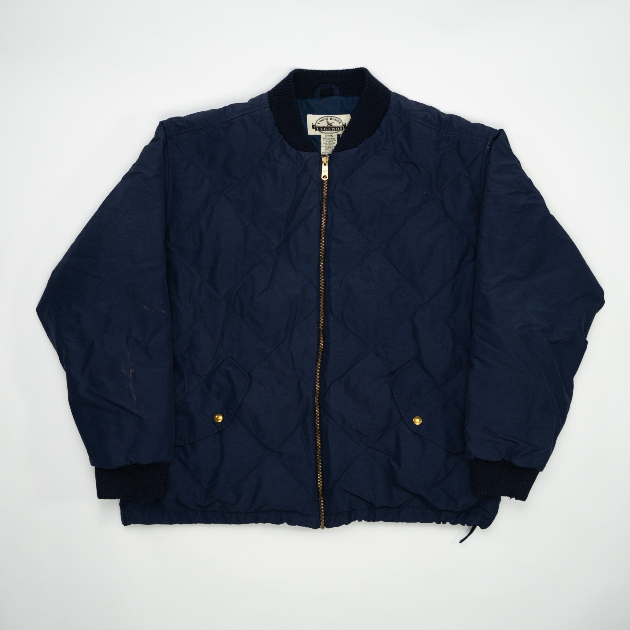 Vintage 90s Blue Eddie Bauer Quilted Jacket (L/XL) | Rebalance Vintage.