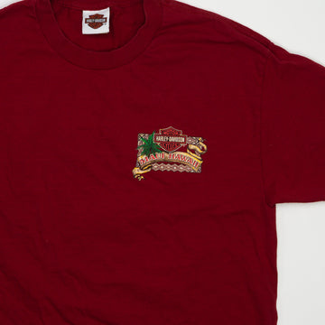 Vintage Red Harley Davidson Maui Hawaii Tee (M) | Rebalance Vintage.