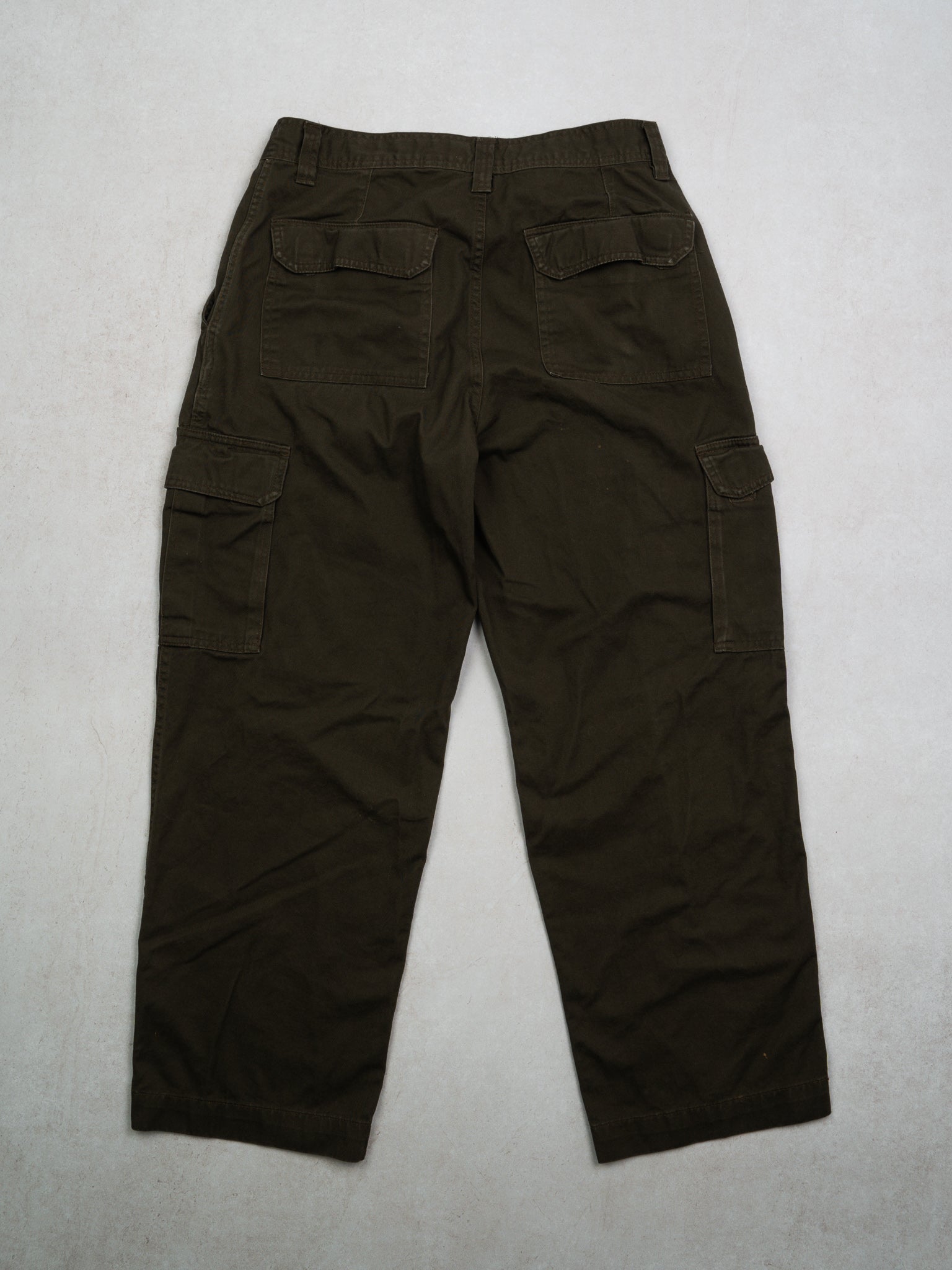 Vintage Moss Green Cargo Pants (34 x 30)
