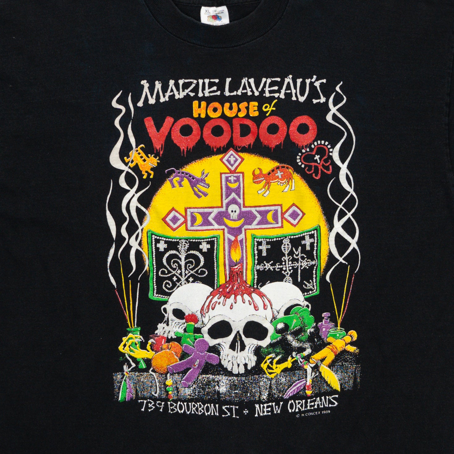Vintage RARE '89 Marie Laveau's House of Voodoo Tee | Rebalance Vintage.
