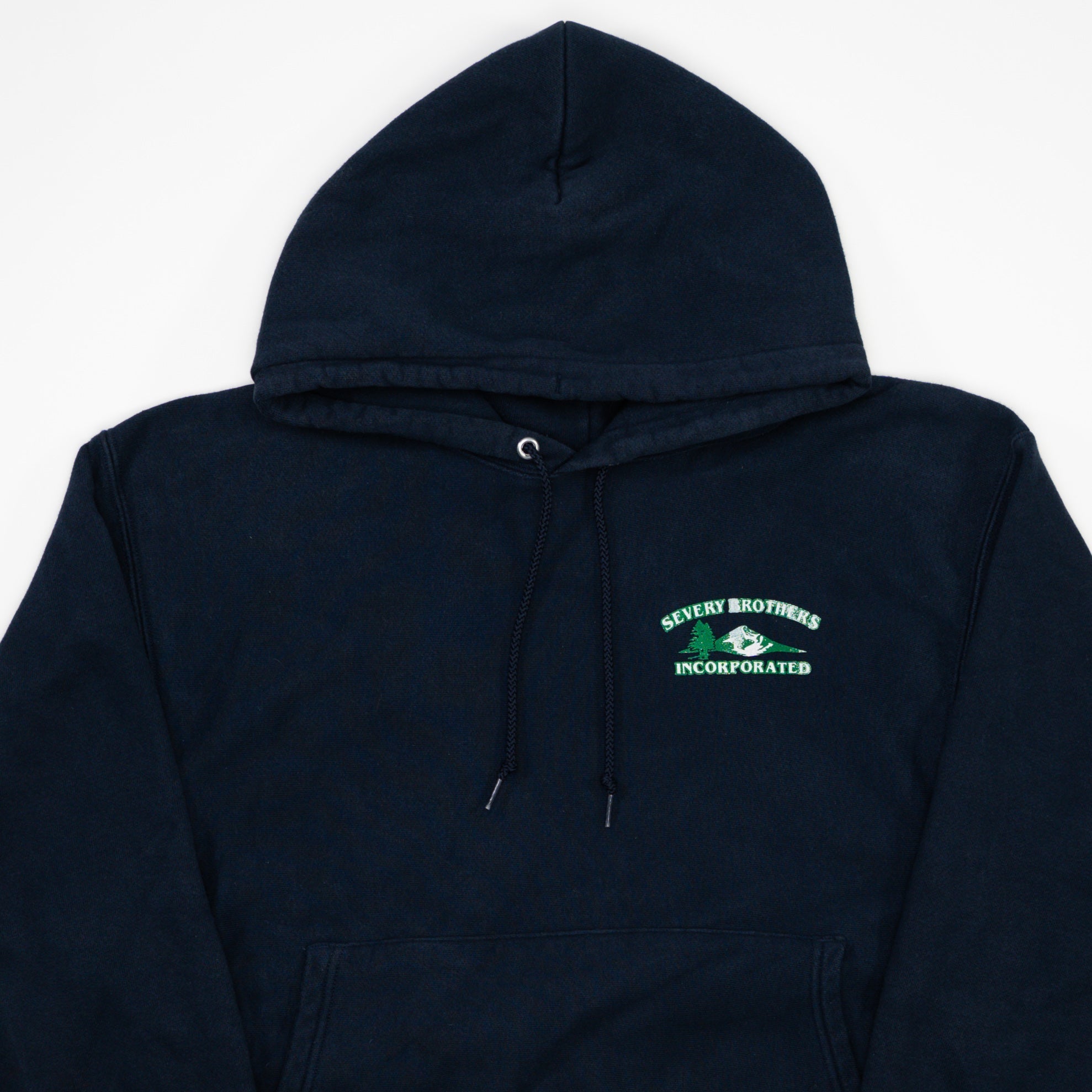 Vintage Blue Severy Brothers Inc x Champion Hoodie (M)
