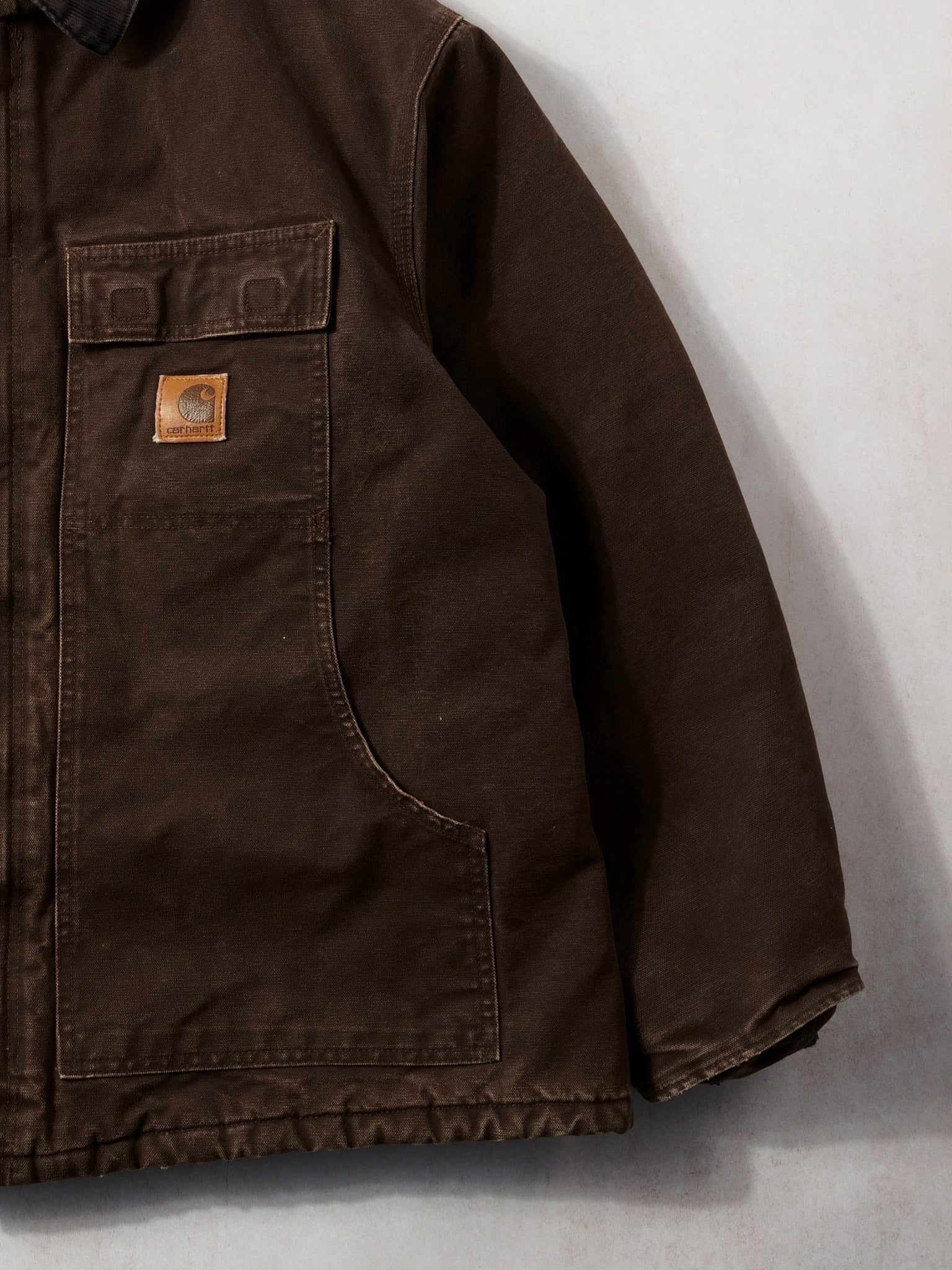 Vintage Rare 90s Washed Brown Carhartt Work Jacket (XL/XXL)