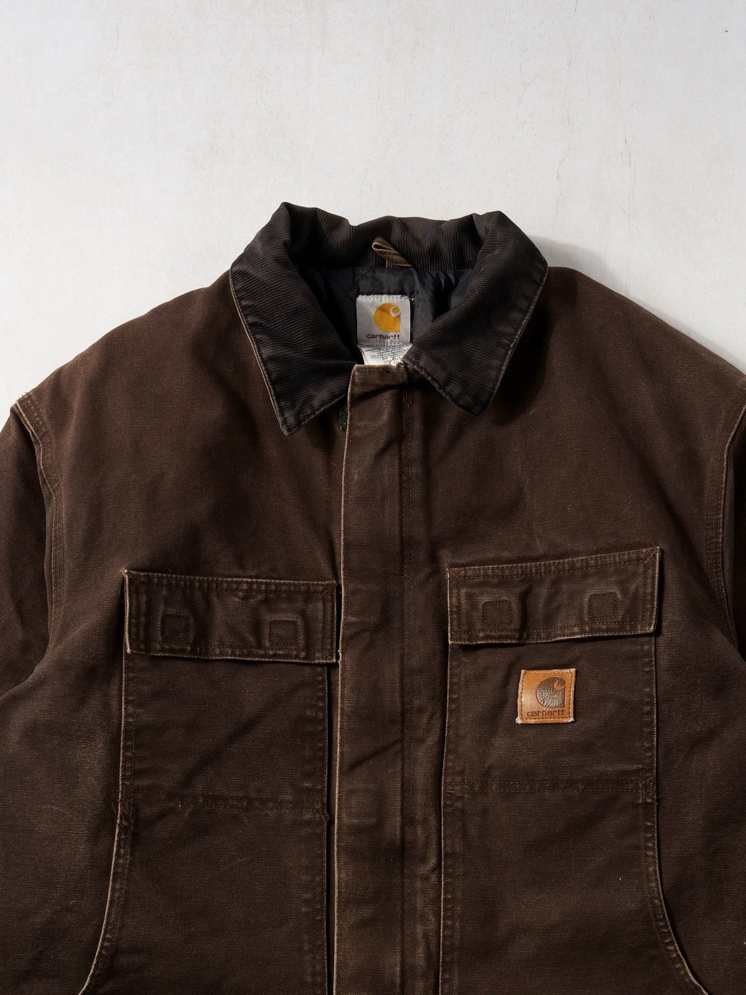 Vintage Rare 90s Washed Brown Carhartt Work Jacket (XL/XXL)