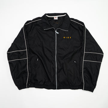 Vintage Black + Orange Nike Spell Out Windbreaker (XL) | Rebalance Vintage.