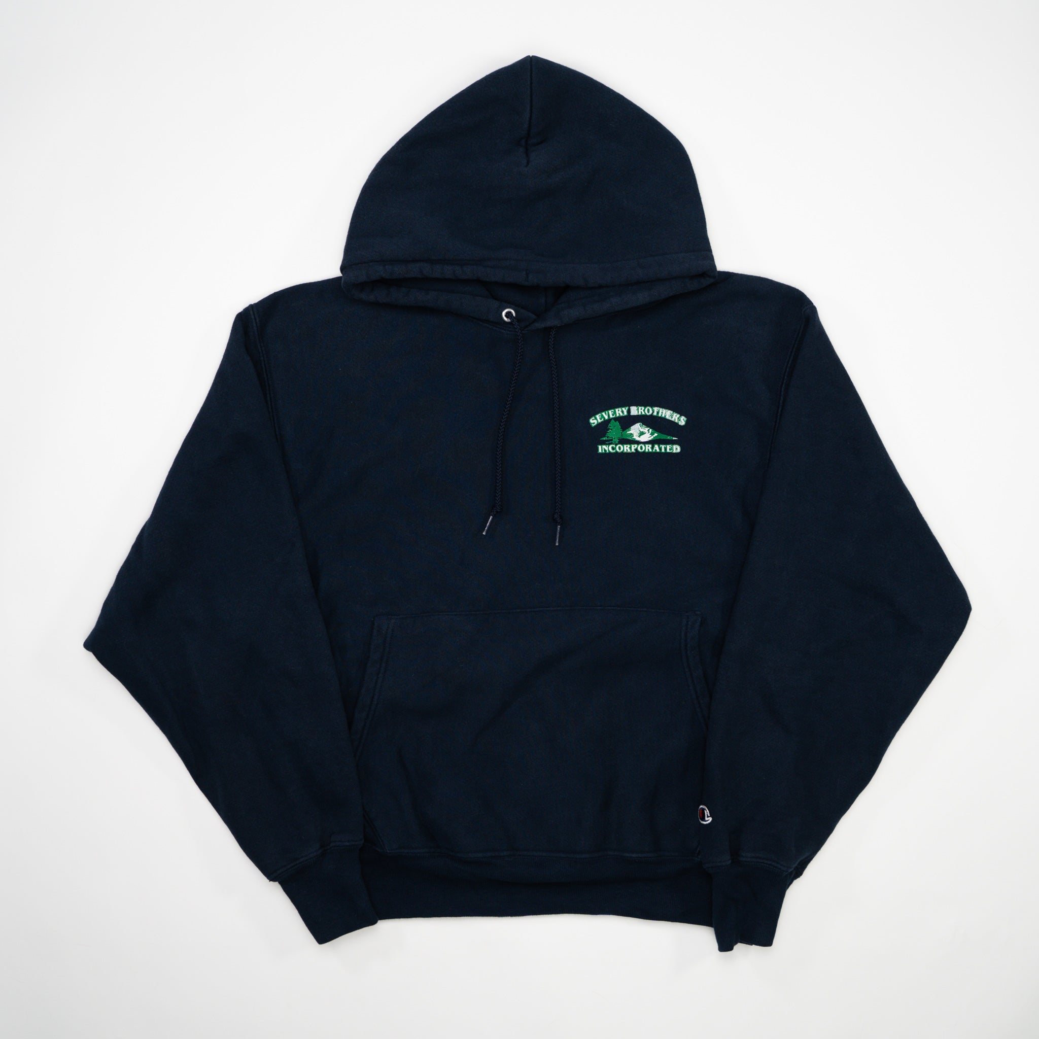Vintage Blue Severy Brothers Inc x Champion Hoodie (M)