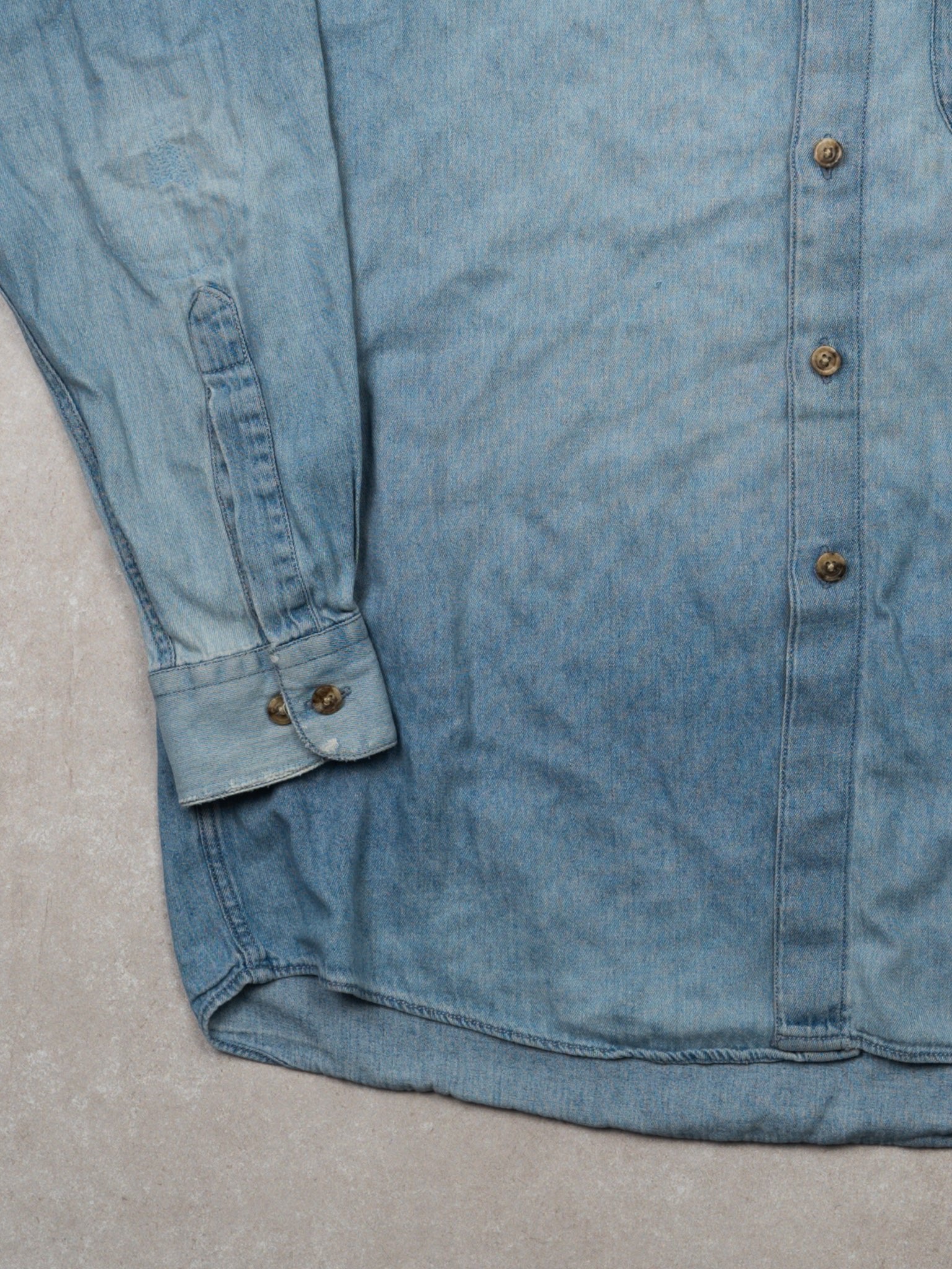 Vintage 90s Peanuts Snoopy Jean Button Up (L)