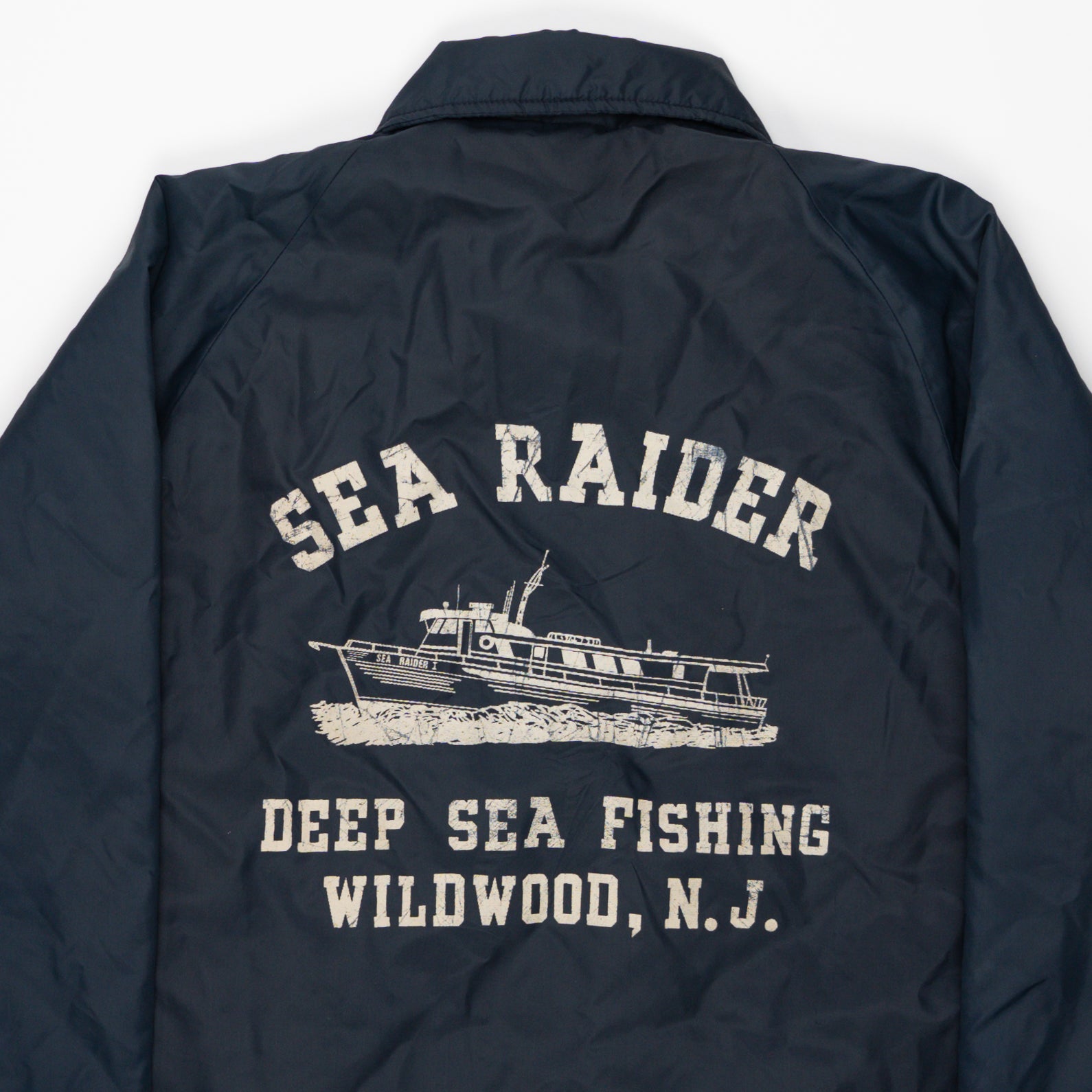 Vintage 80s Blue Sea Raider Insulated Jacket (L) | Rebalance Vintage.