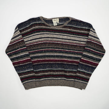 Vintage 90s Eddie Bauer Multicolored Wool Sweater (L) | Rebalance Vintage.