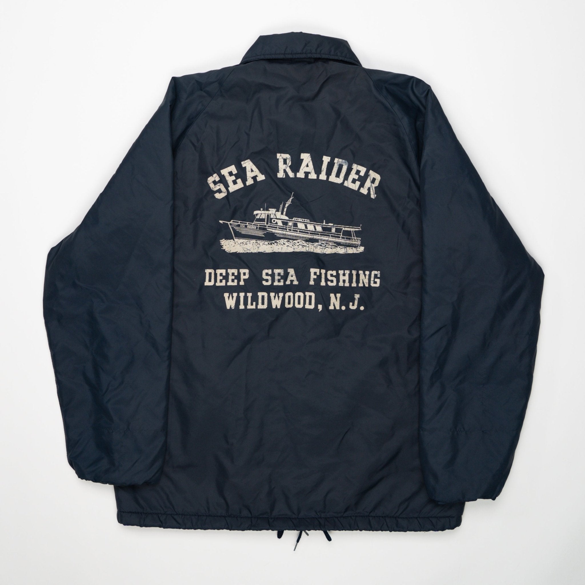 Vintage 80s Blue Sea Raider Insulated Jacket (L) | Rebalance Vintage.