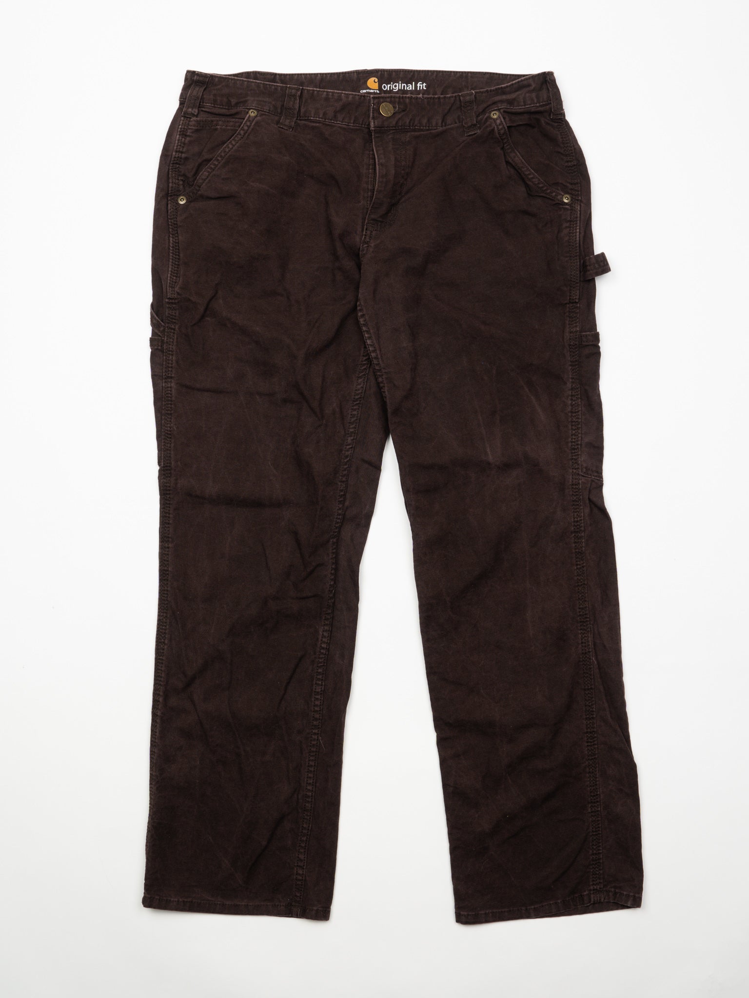 Vintage Chocolate Brown Carhartt Cargo Pants (36 x 29)