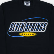 Vintage 90s Black Seven Springs Skiing Crewneck (S)