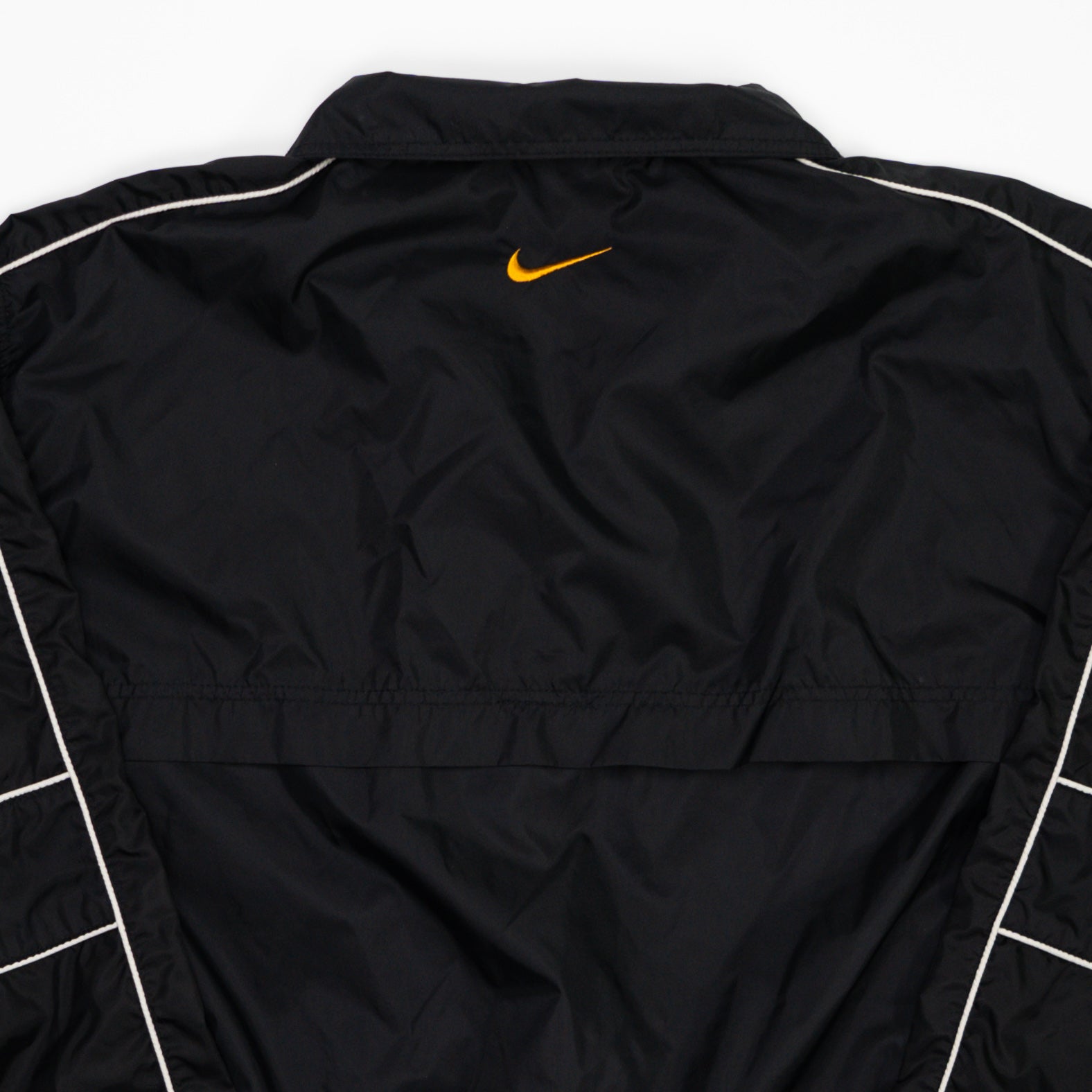 Vintage Black + Orange Nike Spell Out Windbreaker (XL) | Rebalance Vintage.