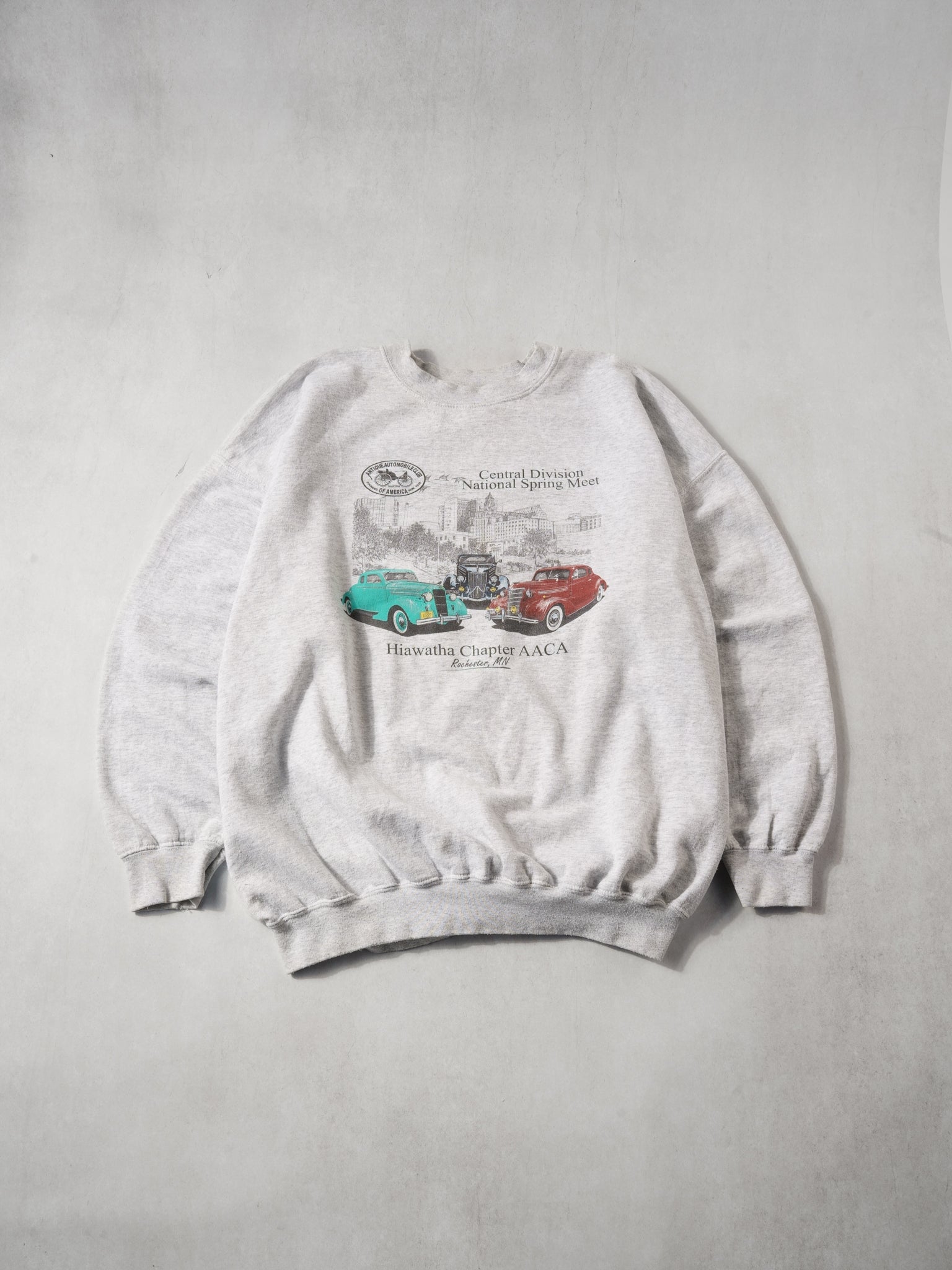 Vintage 90s Grey Central Division Spring Car Meet Crewneck (XL)