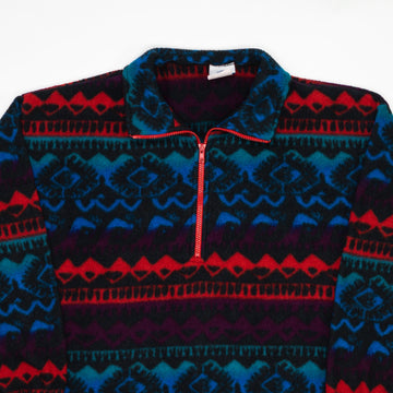 Vintage 80s Bayou Multicolored 1/4 Zip Fleece  (XL/XXL) | Rebalance Vintage.