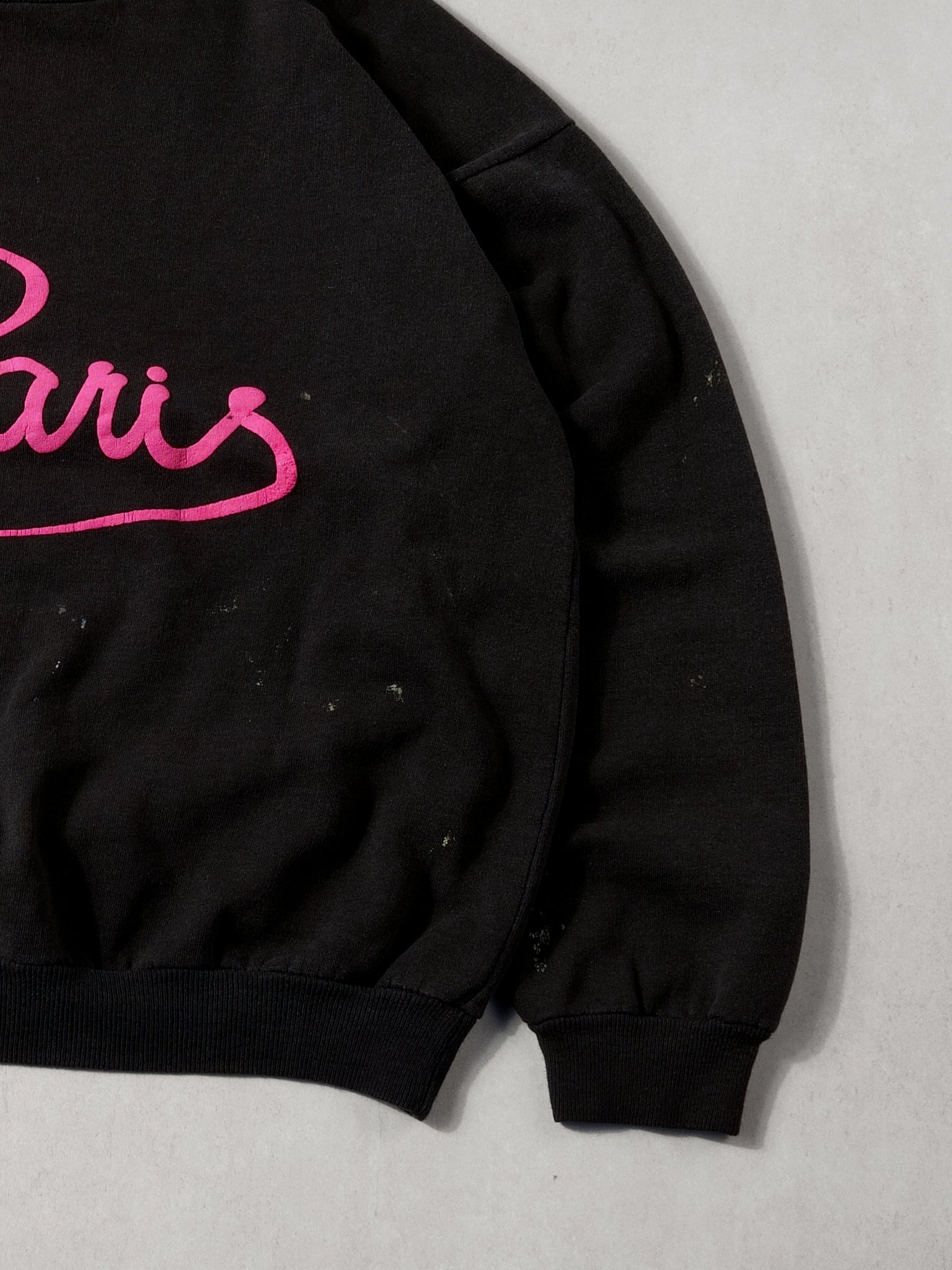 Vintage 70s Black and Pink Paris France Crewneck (M)